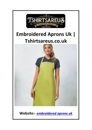 Embroidered Aprons Uk  Tshirtsareus.co.uk