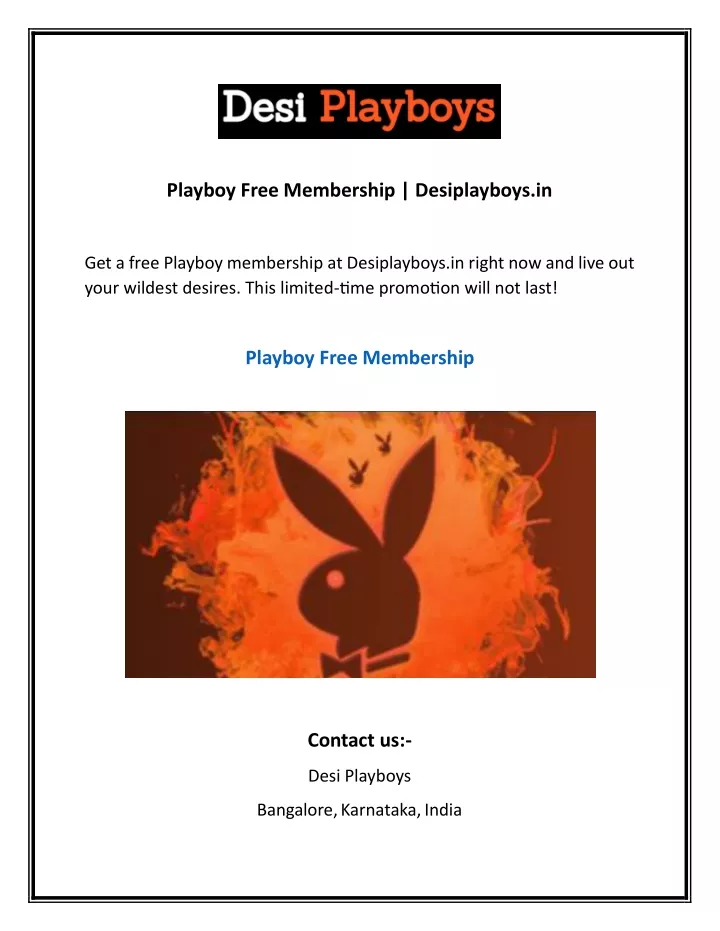 playboy free membership desiplayboys in