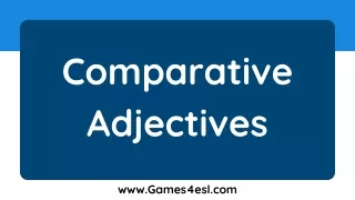 comparative adjectives