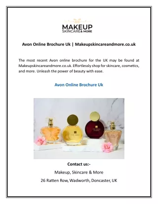 avon online brochure uk makeupskincareandmore