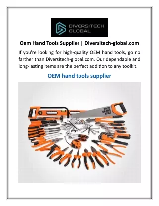 oem hand tools supplier diversitech global com