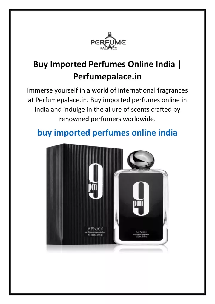 buy imported perfumes online india perfumepalace