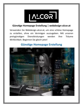 g nstige homepage erstellung webdesign alcor at