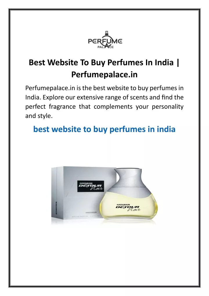 best website to buy perfumes in india