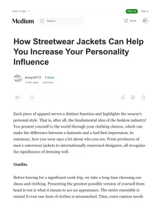 How streetwear jackets can help you increase your personality influence