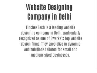 Website Designing Company in Delhi