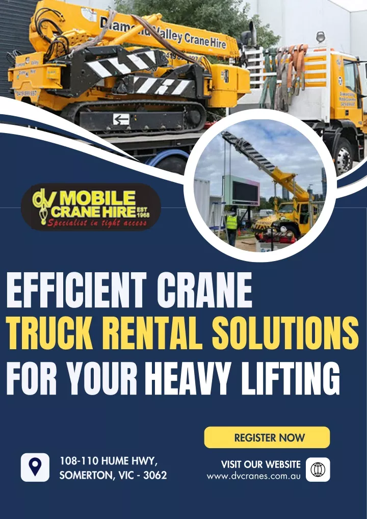 efficient crane truck rental solutions