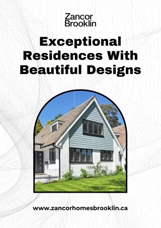 Brooklin’s Luxury Homes Elegant Designs And Top Tier Amenities