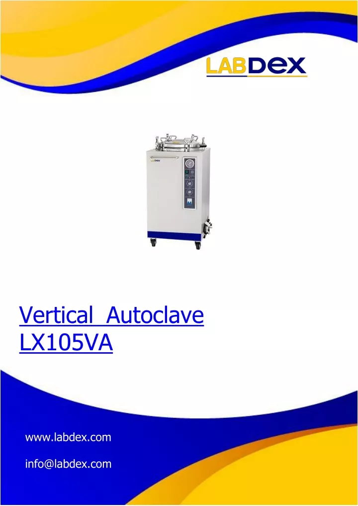 vertical autoclave lx105va www labdex com