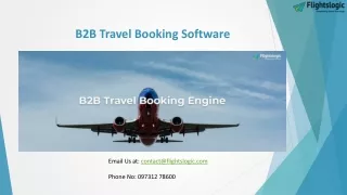 B2B Travel Booking Software