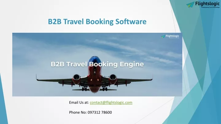 b2b travel booking software