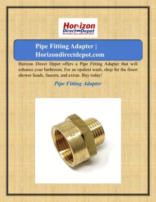 horizon direct depot offers a pipe fitting