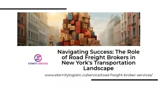 navigating success the role of road freight