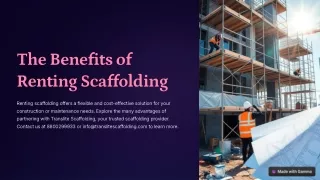 the benefits of renting scaffolding