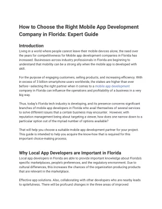 how to choose the right mobile app development