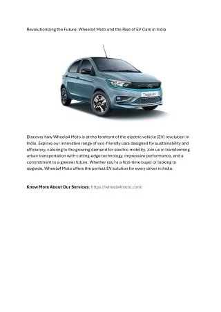 Ev Cars in india