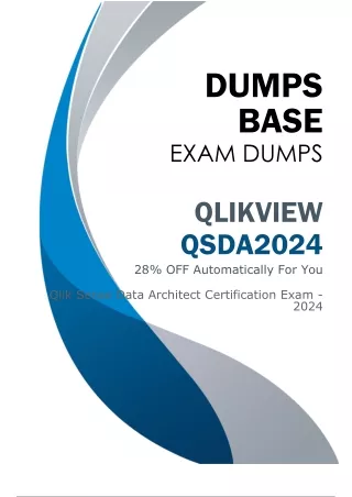 QSDA2024 Exam Dumps (V8.02) - All You Need To Pass Qlik QSDA2024 Exam