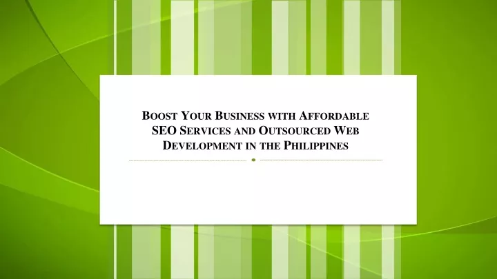 boost your business with affordable seo services and outsourced web development in the philippines