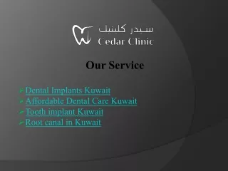 Cedar Clinic: Premier Dental Implants in Kuwait for a Confident Smile