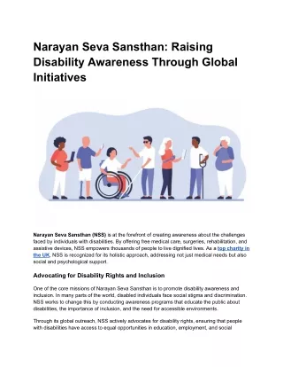 Narayan Seva Sansthan_ Raising Disability Awareness Through Global Initiatives