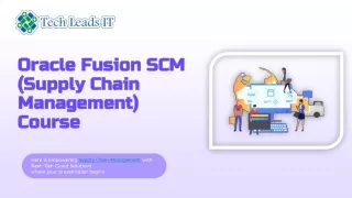 oracle fusion scm oracle fusion scm supply chain