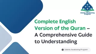 Get Complete English Version of the Quran A Comprehensive Guide to Understanding