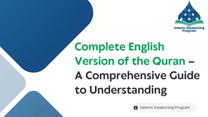 complete english version of the quran