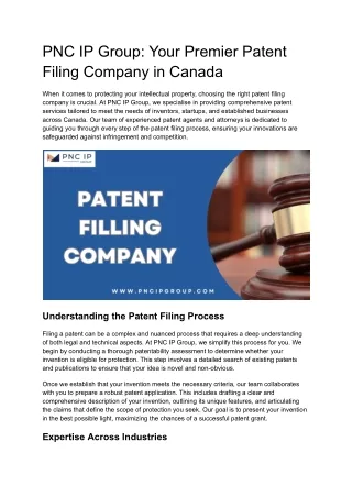 Patent filing company