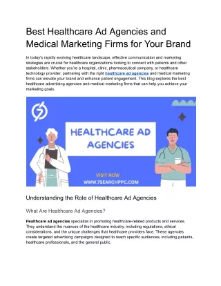 Best Healthcare Ad Agencies and Medical Marketing Firms for Your Brand