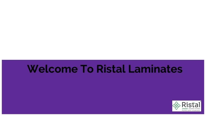 welcome to ristal laminates