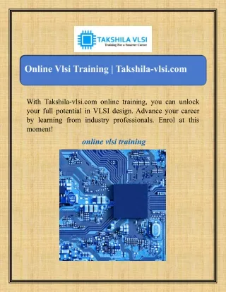 with takshila vlsi com online training