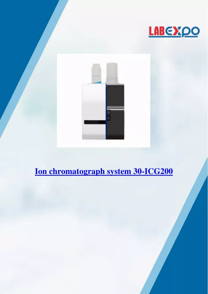 ion chromatograph system 30 icg200