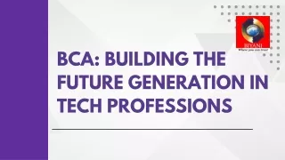 bca building the future generation in tech
