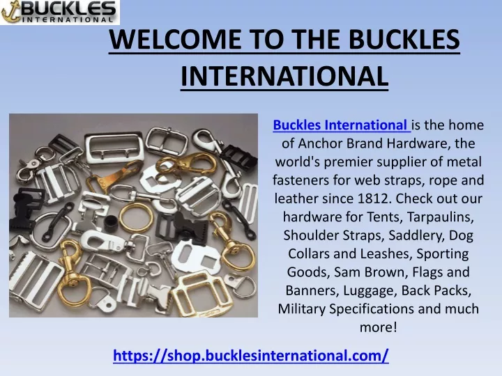 welcome to the buckles international