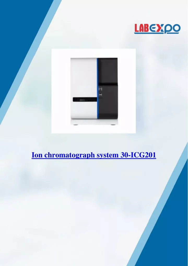 ion chromatograph system 30 icg201