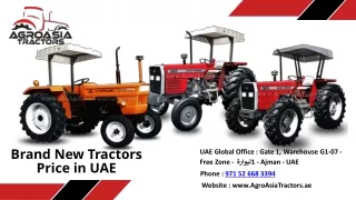 AgroAsia Tractors - Brand New Farm Tractor Prices in UAE