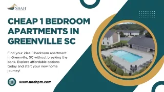 Explore the Cheap 1 Bedroom Apartments in Greenville SC