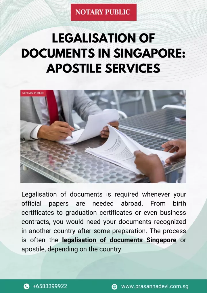 legalisation of documents in singapore apostile