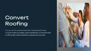 convert roofing