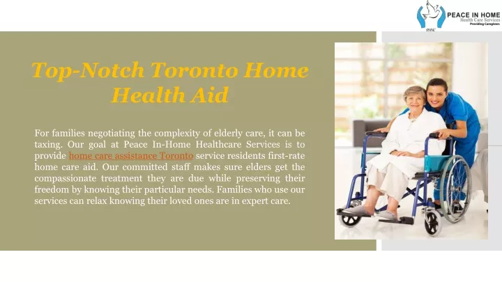 top notch toronto home health aid