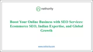 Boost Your Online Business with SEO Services  Ecommerce SEO, Indian Expertise, and Global Growth