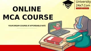 University24x7. com Online MCA Course