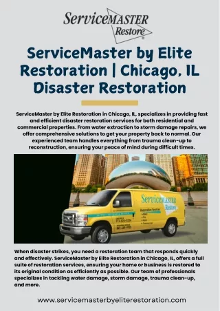 ServiceMaster by Elite Restoration  Chicago, IL Disaster Restoration (1)