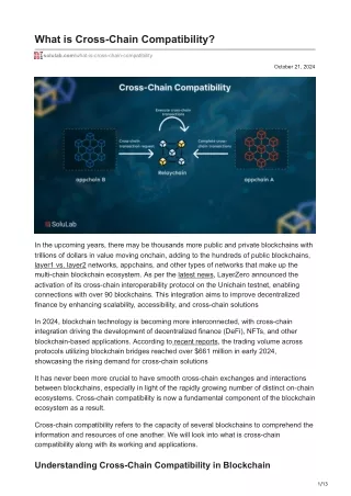 what is cross chain compatibility