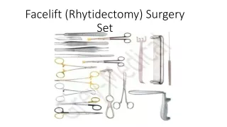 facelift rhytidectomy surgery set