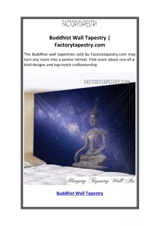 Buddhist Wall Tapestry  Factorytapestry.com