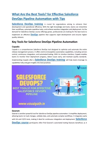 salesforce devops certification | salesforce devops training