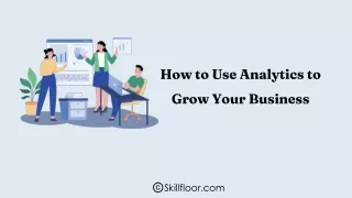 how to use analytics to