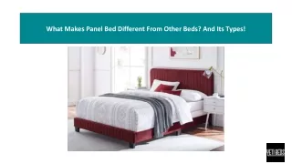 what makes panel bed different from other beds and its types