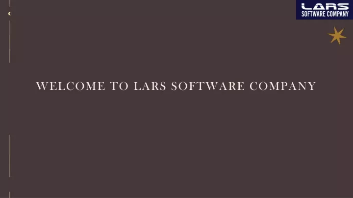 welcome to lars software company